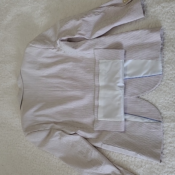 Mens Sport Coat Nautical Tailor Byrd Classic Fit Lined French Face Back Flap 38S - Picture 8 of 17